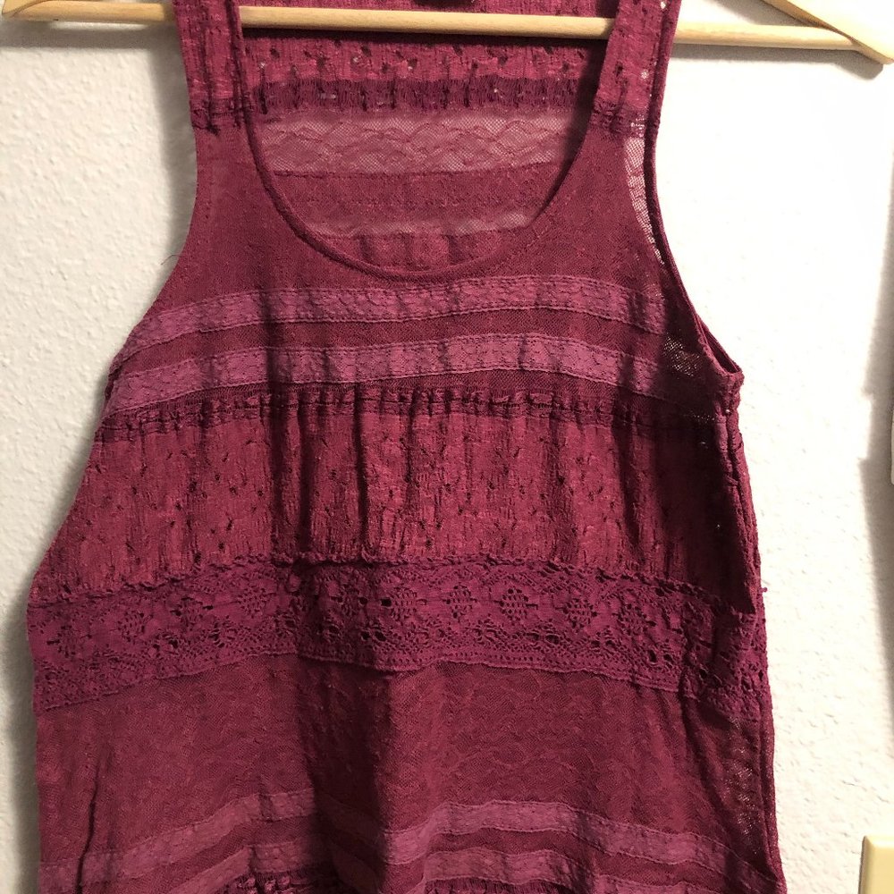Urban outfitter lace top - violet